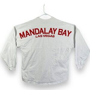 Vintage Mandalay Bay Shirt Men's Large Long Sleeve Spell Out Casino Las Vegas